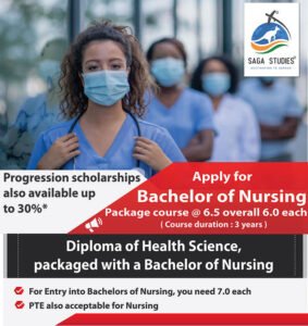 Read more about the article Start your Bachelor of Nursing Package Course with IELTS Score 6.5 Overall and 6.0 Band each in Australia?