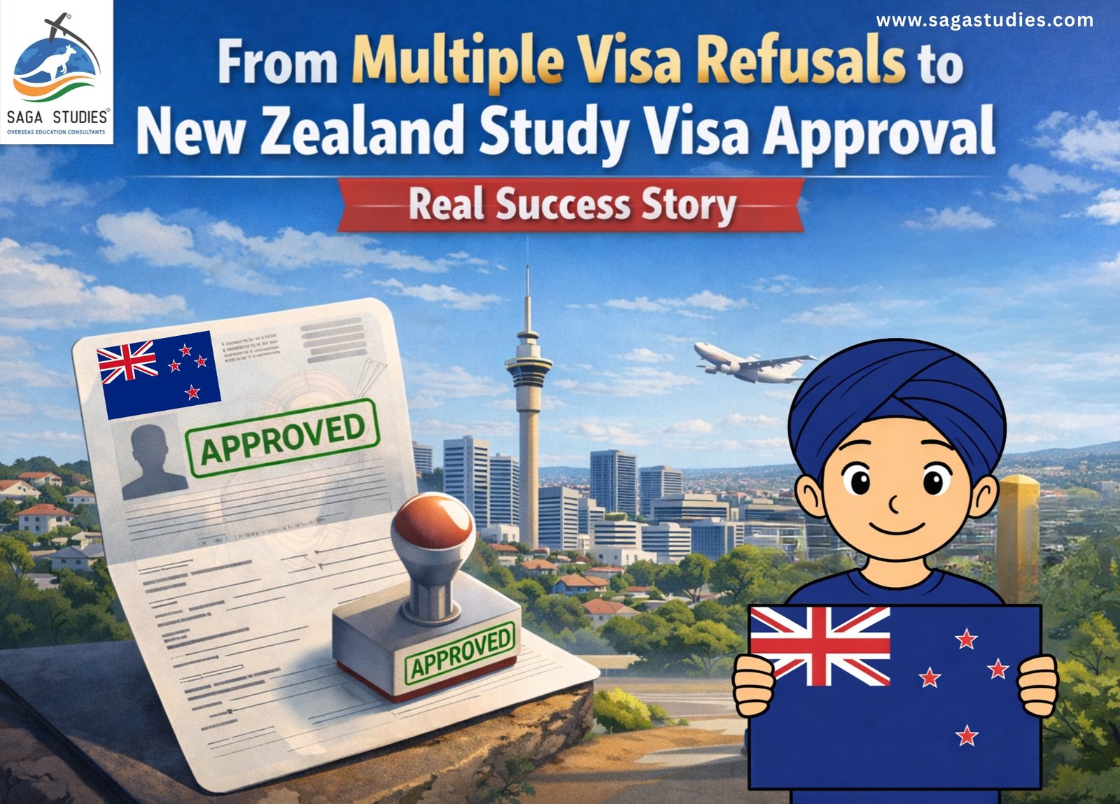 You are currently viewing From Multiple Visa Refusals to New Zealand Study Visa Approval – Real Success Story